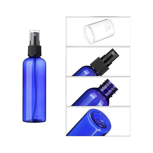 SINIDE Spray Bottles 60 ml / 2 oz, 4 Pack Empty Fine Mist Plastic Mini Travel Bottle Set, Portable Refillable Makeup Sprayer Containers for Perfume, Liquids, Aromatherapy, Small Size