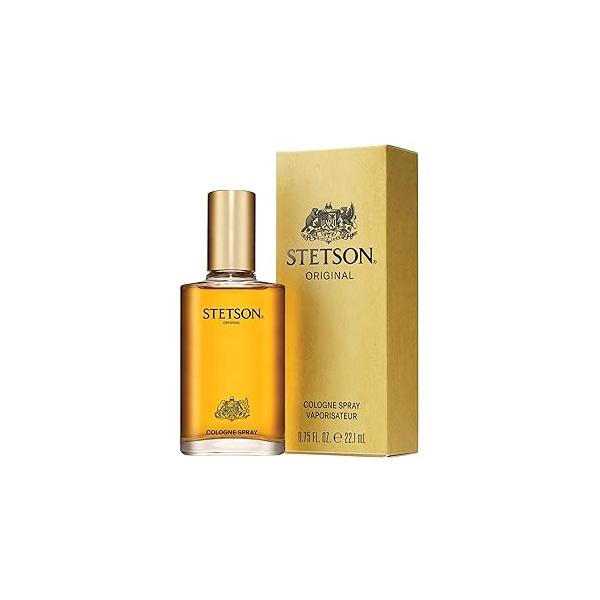 Stetson Original Cologne Spray for Men | Legendary Men's Eau de A Bold & Classic Mens Fragrance l Travel Size 0.75 Fl Oz