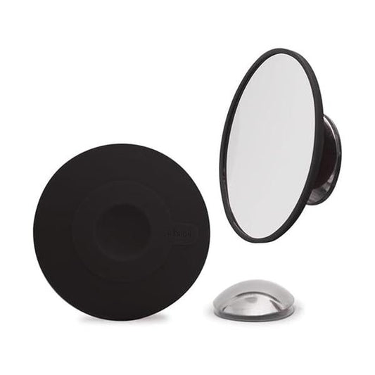 Mirror Magnification by 5 Black with Suction Cup Magnetic Mount