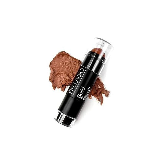 Palladio Contouring Makeup Stick BUILD + BLEND Contour Makeup, Face for Perfect Sculpting Look, 0.23 Ounce (Warm Brown)