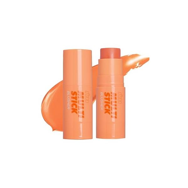 I'M MEME Blusher - I'm Multi Stick 004 Mellow Pink | Easy Blendable Cream Blush for Natural Look, Cheek Tint, Face Contour Makeup, and Blush, Suitable All Ages