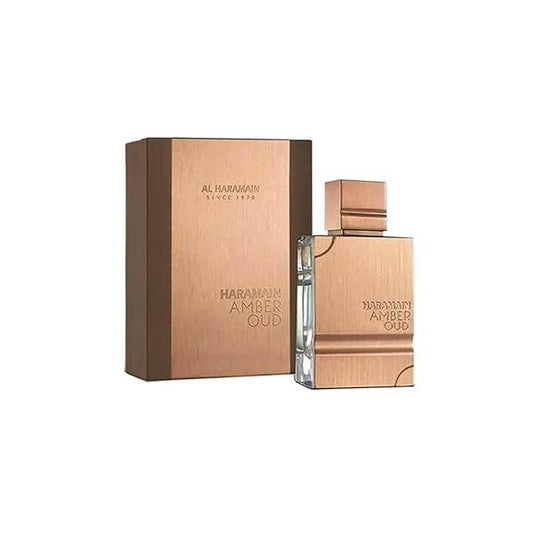 Al Haramain Amber Oud - Rouge for Unisex Arabian Perfume Women and Men Long Lasting Floral Fragrance with Notes of Saffron, Jasmine & Musk Arabic Eau De Parfum Spray 4 oz EDP