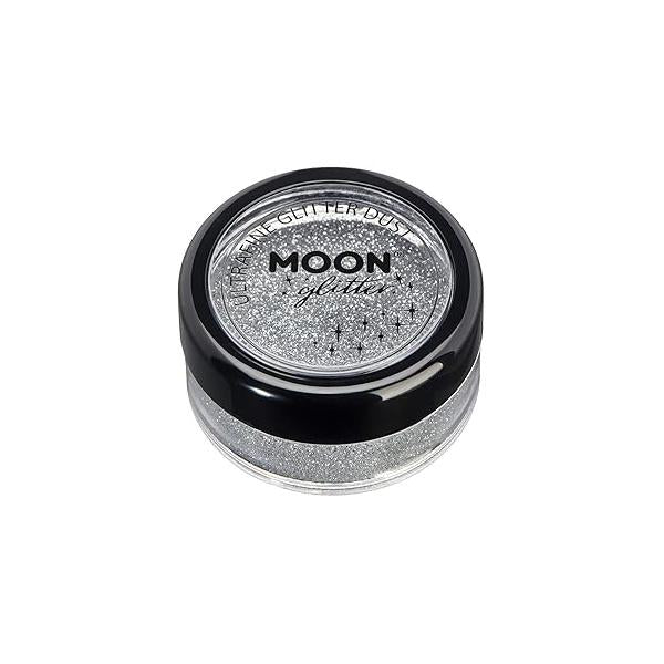 Classic Ultrafine Glitter Dust by Moon - 100% Cosmetic for Face, Body, Nails, Hair and Lips - 5g Gold