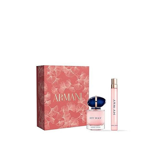 Armani Beauty - My Way Eau de Parfum Women's Perfume Gift Set Floral & Woody - Travel Size Full 0.34 Fl Oz, 1 Oz