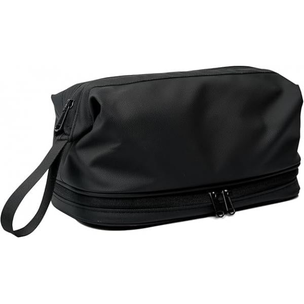 Large Travel Toiletry Bag for men women,Makeup Organizer Bag, Dopp Kit,Waterproof Hanging Cosmetic Toiletries Accessories(Black)