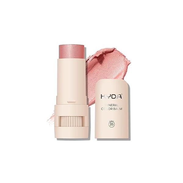 Mineral Color Balm, SPF 35 Multi Stick for Lips, Cheeks& Eyes, Blendable Creamy Lightweight Formula, Buildable Shimmer Finish, Multiuse Makeup Stick, Cherry