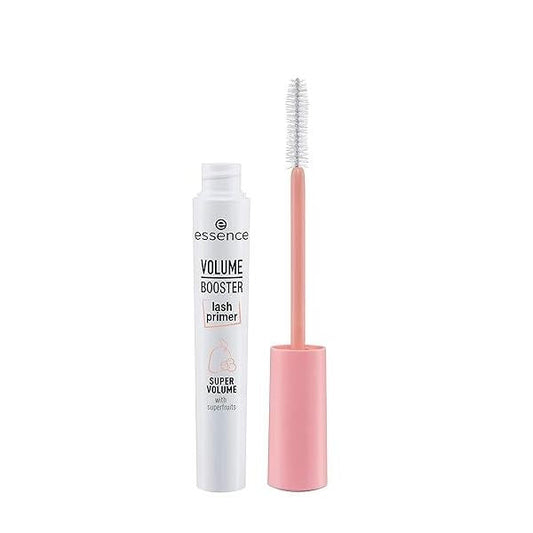 essence | Volume Booster Lash Primer Mascara Infused with Mango Butter and Acai Oil for Nurtured Lashes Conditioning White Vegan Paraben & Cruelty Free (Pack of 1)