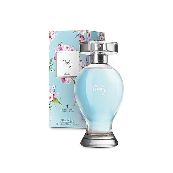 O BOTICARIO Thaty Boticollection Eau de Toilette, Long-Lasting, Fresh Floral Fragrance Perfume for Women, 3.4 Ounce