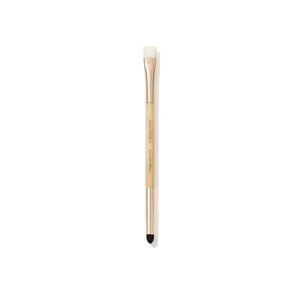 jane iredale Eye & Brow Brush, Ultra-Small, Dual-Ended Cosmetic Brush Spoolie Grooms and Seamlessly Applies Makeup, Vegan, Cruelty Free