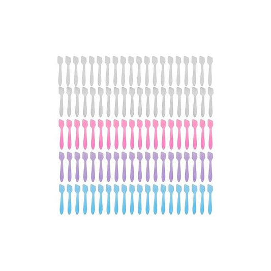 Tbestmax 300 PCS Mini Cosmetic Spatulas 3.2" x 0.6" Disposable Makeup Plastic Clear Facial Creams Skin Care