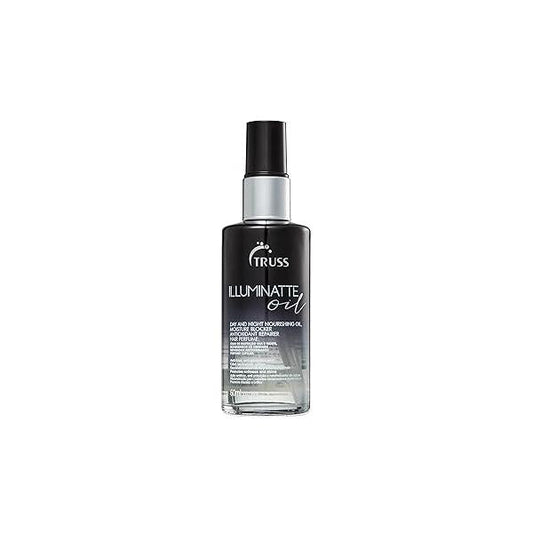 TRUSS Illuminatte Hair Oil - For Damaged, Frizzy or Brittle Nourishing Scented & Heat Protectant Formulated to Soften, Strengthen Repair Add Shine Control (2.02 Fl Oz)