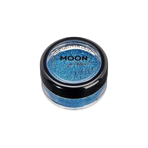 Classic Ultrafine Glitter Dust by Moon - 100% Cosmetic for Face, Body, Nails, Hair and Lips - 5g Gold