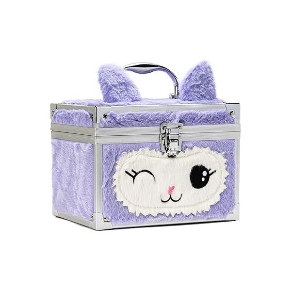 VOTUM Train Case Rainbow Unicorn- Travel Cosmetic Bag Organizer - Perfect for Organizing Makeup, Toiletries, and Beauty Essentials During or Daily Use Stylish, Lightweight Makeup