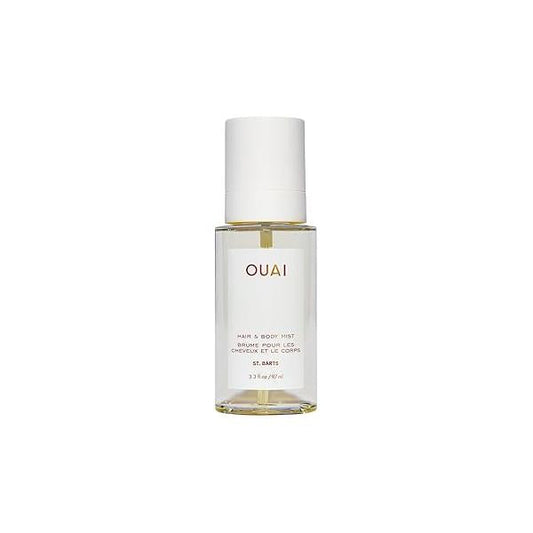 OUAI St. Barts Hair and Body Mist - Tropical-Scented Perfume Spray Notes of Dragonfruit, Orange Blossom, Tuberose & Musk (3.3 Fl Oz)