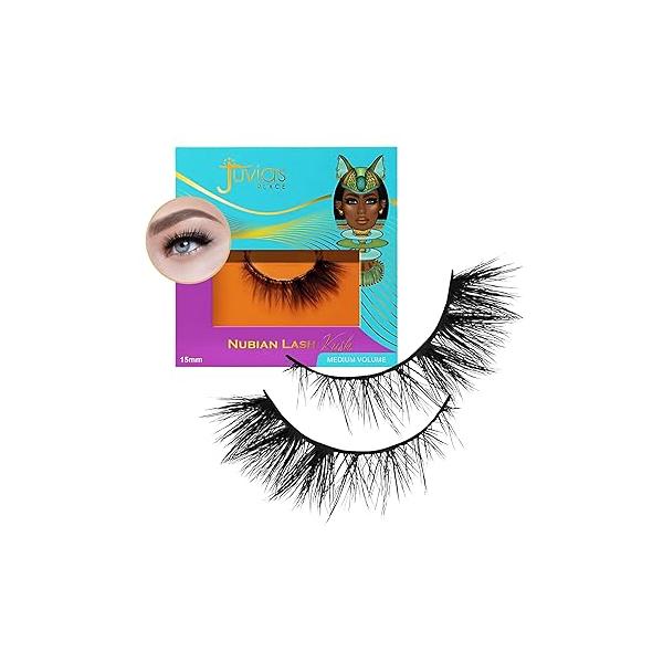 Juvia's Place Egypt Flare Nubian Eye Lashes, Silk Hairs, Day, Night, Long Lasting, Cruelty Free, Vegan