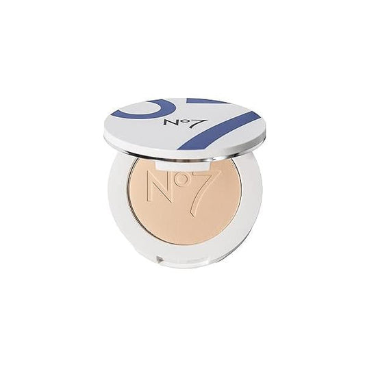 No7 Lift & Luminate Triple Action Powder - Light Pressed Makeup Setting for Face Compact Reduces the Appearance of Fine Lines Enhances Glow (10g)