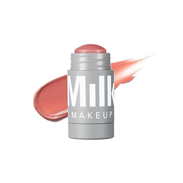 Milk Makeup Lip + Cheek Stick - Multi-Use Cream Blush Color with Mango Butter, Avocado Oil Apricot Hydrating, Buildable, Long-Lasting, Vegan Formula