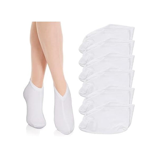 6 Pairs Moisturizing Socks Overnight, Lotion for Dry Feet, Cotton Moisture Enhancing Socks, Spa Cracked Heel Repair, Cosmetic Therapy Women and Men