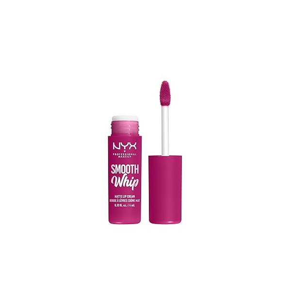 NYX PROFESSIONAL MAKEUP Smooth Whip Matte Lip Cream, Long Lasting, Moisturizing, Vegan Liquid Lipstick - Memory Foam (Cool Caramel)