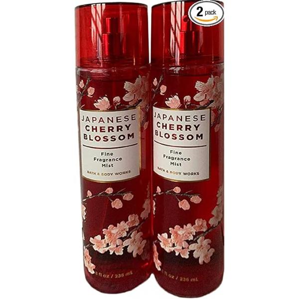 Japanese Cherry Blossom Fragrance Mist 8 oz (Set of 2) Packaging May Vary