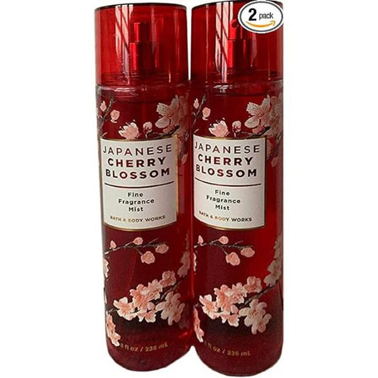 Japanese Cherry Blossom Fragrance Mist 8 oz (Set of 2) Packaging May Vary