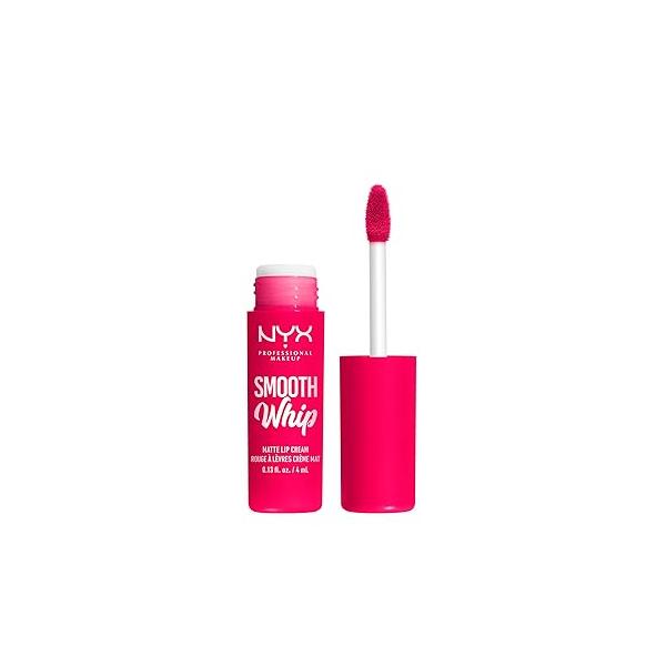 NYX PROFESSIONAL MAKEUP Smooth Whip Matte Lip Cream, Long Lasting, Moisturizing, Vegan Liquid Lipstick - Memory Foam (Cool Caramel)