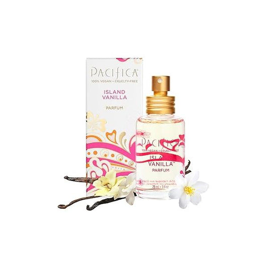 Pacifica Island Vanilla Perfume - Clean Fragrance for Women - Warm Tropical Aroma Long-Lasting Beauty Non Toxic Scent, Vegan & Cruelty-Free, 1 oz Travel-Friendly Spray
