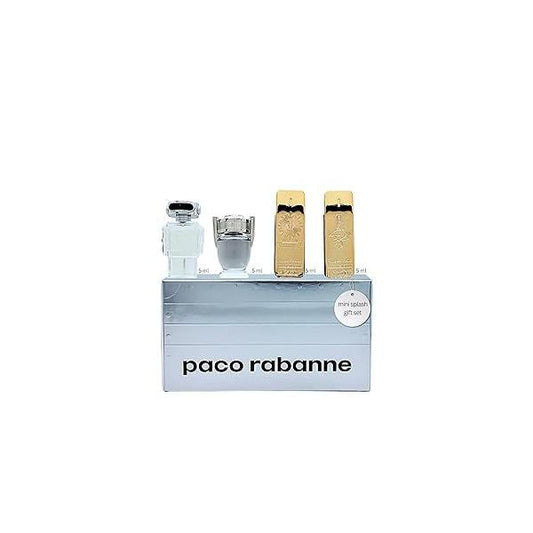 Paco Rabanne Perfume for Men Variety 4 Piece Mini Gift Set