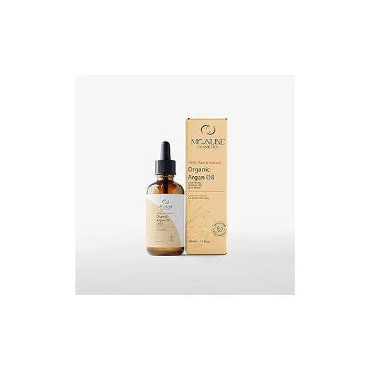 Pure Organic Moroccan Argan Oil for Hair, Face & Skin. Promotes Hair Growth And Smooth Skin (USDA Certified Organic, Non GMO, Cold Pressed, Chemical Free, 100% Pure)