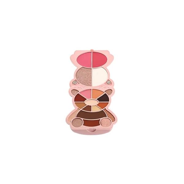 KimChi Chic Teddy Kim Palette - 17 Playful Eyeshadows, 2 Blushes, Highlighters, Cruelty Free Makeup Palette, Boyfriend Mint 1.09 oz