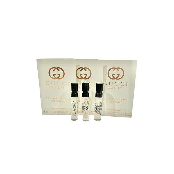 Gucci Guilty Intense Sample Perfume Women EDP Spray Pour Femme 1.5 ml / 0.05 oz - set of 3