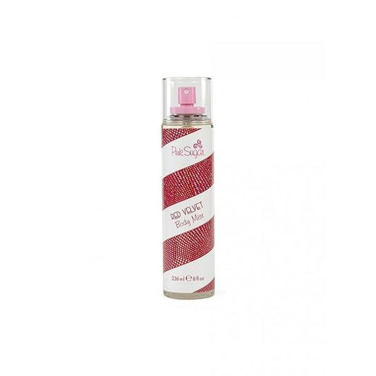 Pink Sugar Red Velvet Perfume for Women, Eau de Toilette, Body Mist, Sweet and Fruity Long-Lasting Scent, Notes of Floral, Strawberry, Caramel