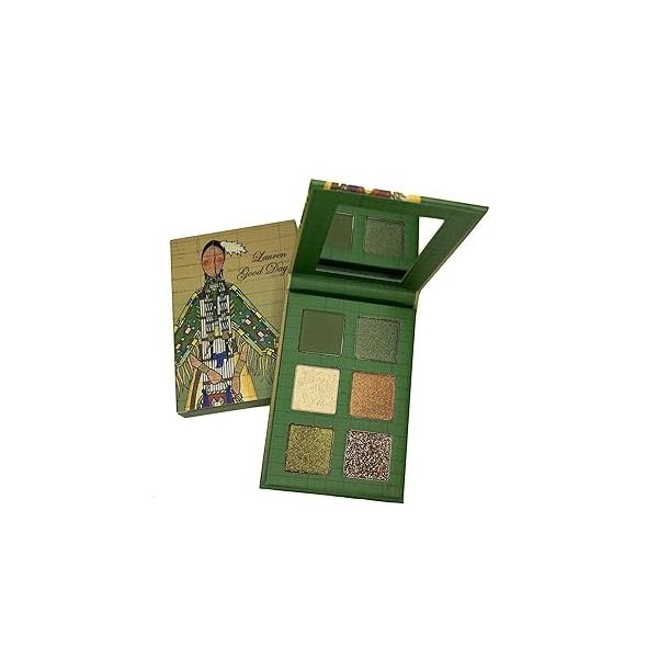 PRADOS BEAUTY Plant Medicine Eyeshadow Palette x Lauren Good Day 6 pan Travel Friendly with Mattes, Shimmers, and Glitter