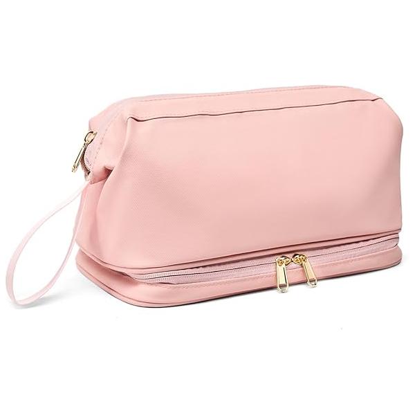 Large Travel Toiletry Bag for men women,Makeup Organizer Bag, Dopp Kit,Waterproof Hanging Cosmetic Toiletries Accessories(Black)