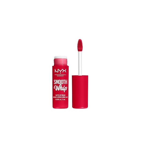 NYX PROFESSIONAL MAKEUP Smooth Whip Matte Lip Cream, Long Lasting, Moisturizing, Vegan Liquid Lipstick - Memory Foam (Cool Caramel)